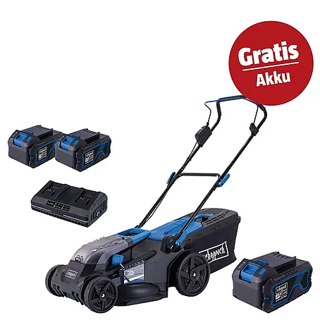 Scheppach IXES 20V Akku-Rasenmäher-Set BC-MP430-X Set XL2