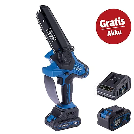 Scheppach IXES 20V Akku-Kettensägen-Set BC-PS150-X Set S