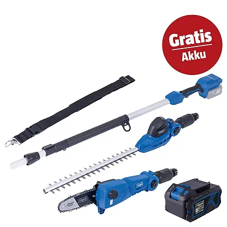 Scheppach IXES 20V Akku-Multifunktionswerkzeug-Set C-PHTS410-X Set S