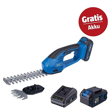 Scheppach IXES 20V Akku-Gras- & Strauchscheren-Set HTGS200-X Set S