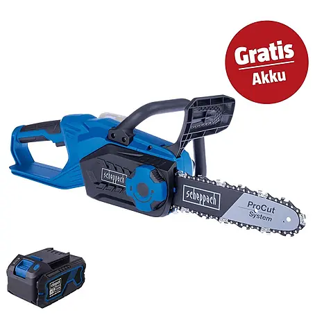 Scheppach IXES 20V Akku-Kettensägen-Set C-CS254-X