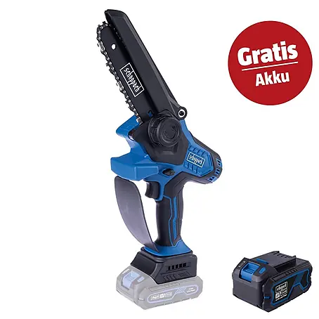 Scheppach IXES 20V Akku-Kettensägen-Set BC-PS150-X