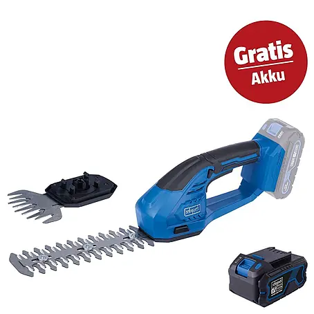 Scheppach IXES 20V Akku-Gras- & Strauchscheren-Set C-HTGS200-X