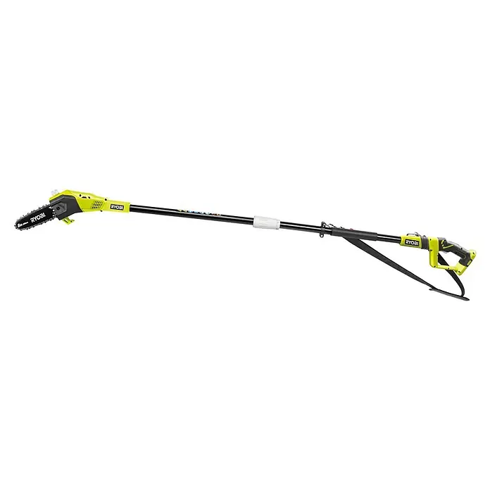 Ryobi ONE+ Maschinenpaket - Akku-Hochentaster OPP 1820,18V, 4 Ah Akku & 2A Ladegerät - Eine Ryobi Akku-Astkettensäge, ideal für Baumpflegearbeiten in Ihrem Garten. Das Gerät ist leicht und einfach zu bedienen.