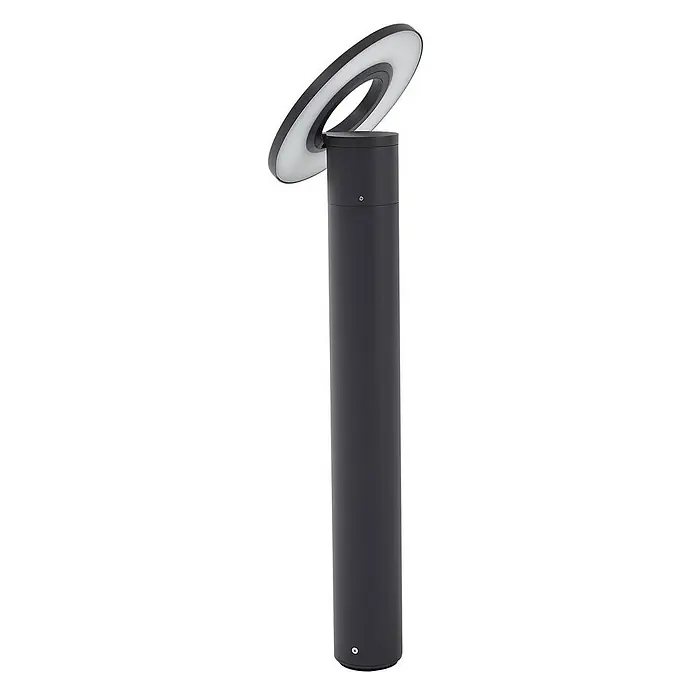 Arcchio LED Wegeleuchte in anthrazit, Gartenlampe -  - Dunkelgraue Wegeleuchte mit modernem zylindrischem Körper und ringförmigem LED-Leuchtkopf.