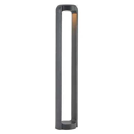 Lucande LED Wegeleuchte in anthrazit, Gartenlampe