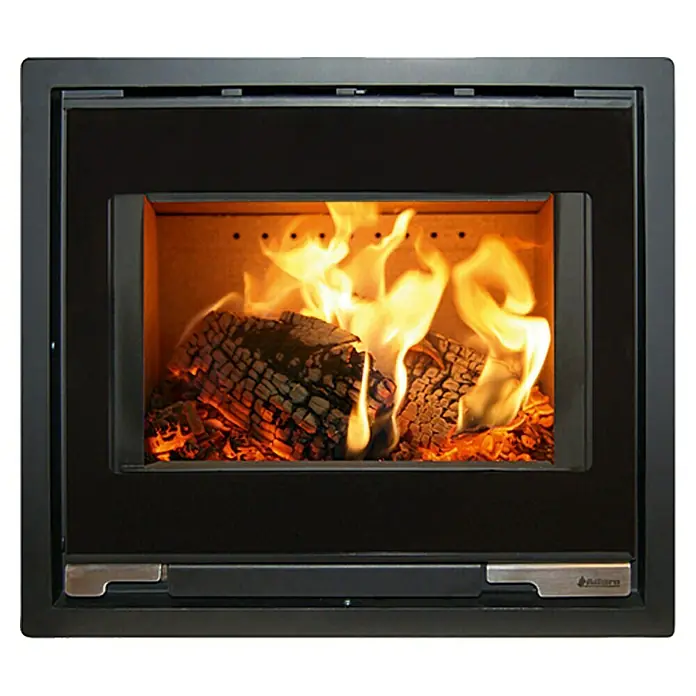 Aduro Kaminofeneinsatz 5-1 - L x B x H: 46 x 63,5 x 57,4 cm, Schwarz - Der Kaminofen bietet eine gemütliche Atmosphäre mit lodernden Flammen und knisterndem Holz für behagliche Stunden.