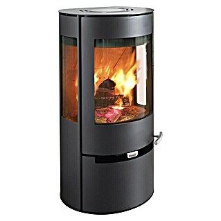 Aduro Kaminofen 9 (6 kW, Raumheizvermögen: 334 m³, Mit Holzfach, Schwarz)