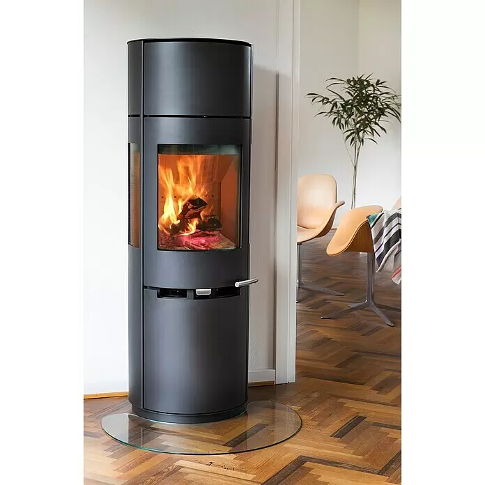 Aduro Kaminofen 9-7 - 8 kW, Raumheizvermögen: 334 m³, Material Verkleidung: Stahl, Schwarz - Stimmungsaufnahme
