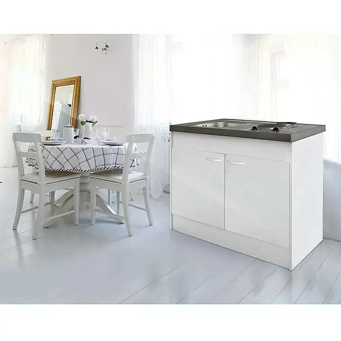 Respekta Miniküche Pantry OKS - 100 cm, Mit Duo-Kochmulde - Stimmungsaufnahme