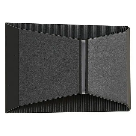 Lindby LED Wandleuchte aussen in schwarz, Aussenlampe Wand