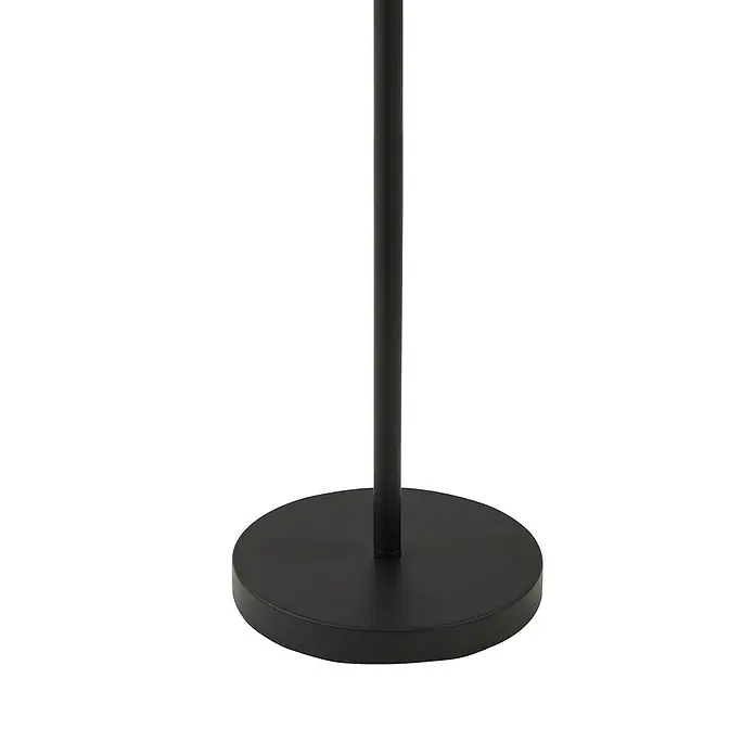 Lindby LED Stehlampe Outdoor in schwarz, dimmbar Stehleuchte Garten -  - Schwarzer runder Lampenfuß mit aufrechtem Rohr.