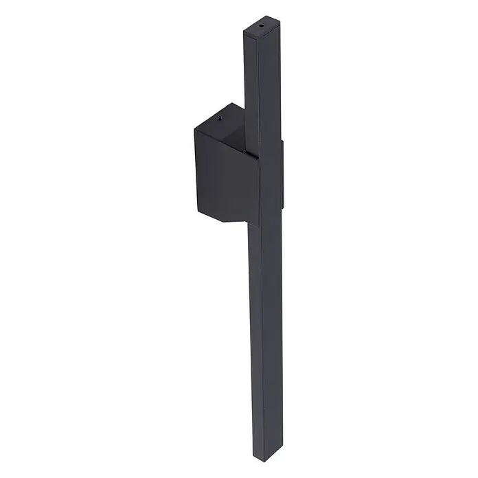 Lindby LED Wandleuchte aussen in schwarz, Aussenlampe Wand -  - Moderne schwarze rechteckige Außenpollerleuchte, geeignet zur Wege- oder Gartenbeleuchtung.