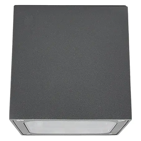 Lucande LED Outdoor Deckenlampe in dunkelgrau, transparent, Deckenleuchte