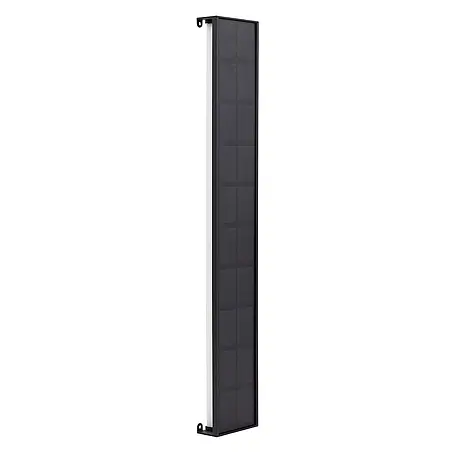 Lindby LED Solar Wandleuchte aussen in schwarz, weiß, dimmbar Aussenlampe