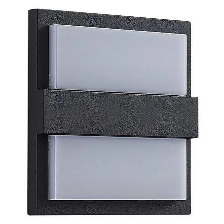 Lucande LED Wandleuchte aussen in anthrazit, weiß, Aussenlampe Wand