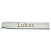Zollstock (Aufdruck: Lukas, 2 m)