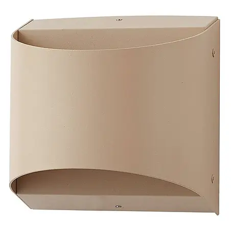 Lindby LED Wandleuchte aussen in beige, up down Aussenlampe Wand