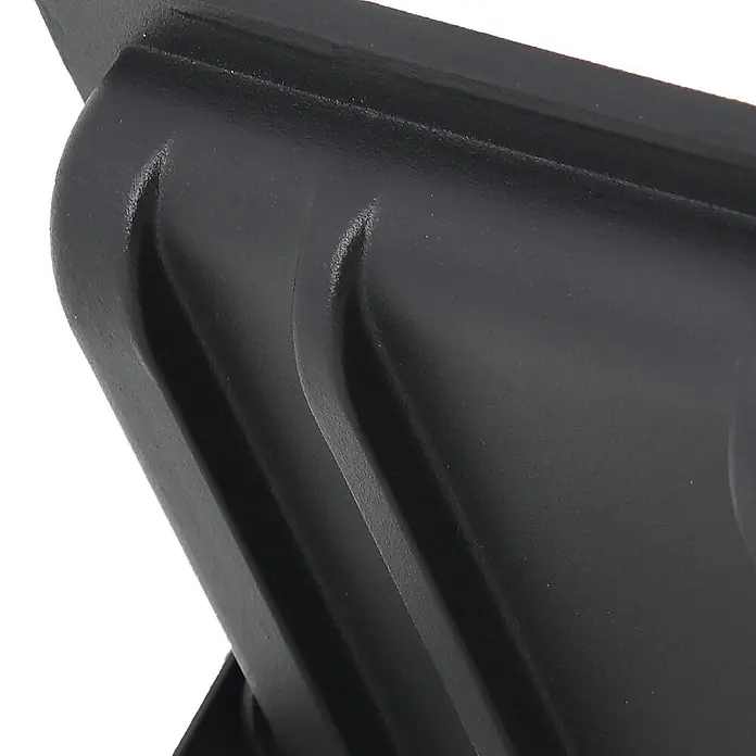 PRIOS LED Wandleuchte innen in schwarz, Wandstrahler -  - Schwarz texturiertes Bauteil mit funktionellen Rippen.