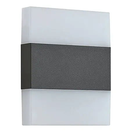 Lindby LED Wandleuchte aussen in schwarz, weiß, Aussenlampe Wand