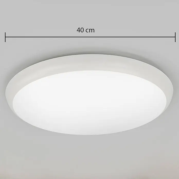 Arcchio LED Deckenlampe in weiß, Deckenleuchte rund -  - Runde weiße LED-Deckenleuchte, 40 cm Durchmesser.