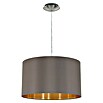 Eglo Maserlo Pendelleuchte rund (Cappuccino, Höhe: 110 cm, Max. Leistung: 60 W, E27, 1-flammig)