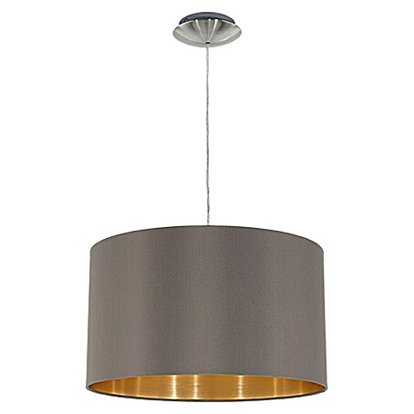 Eglo Maserlo Pendelleuchte rund (Braun, Gold, Höhe: 110 cm, Durchmesser: 380 mm)