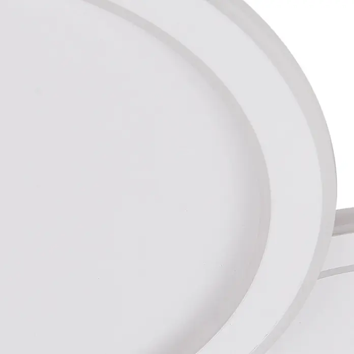Lucande Deckenlampe in weiß, Deckenleuchte -  - Milchweißes Acrylelement mit sanft geschwungener, geschichteter Form.