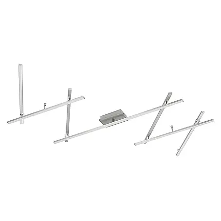 Lindby LED Deckenlampe in nickel, Deckenleuchte