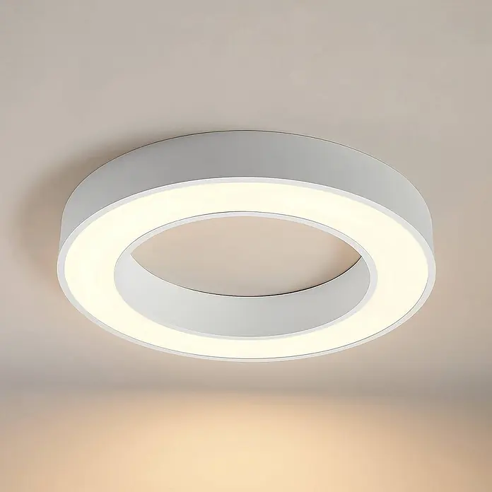 Arcchio LED Deckenlampe in weiß, Deckenleuchte rund -  - Weiße, ringförmige LED-Deckenleuchte im modernen Design.