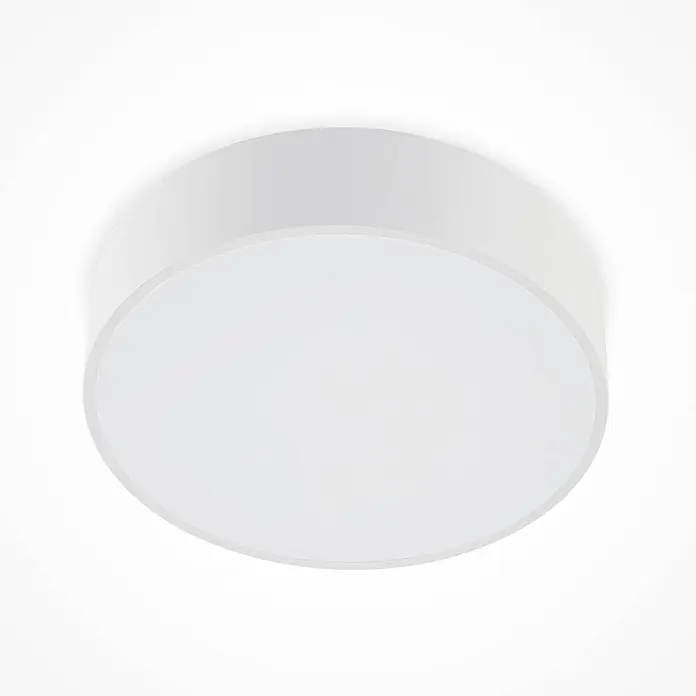 Arcchio LED Deckenlampe in weiß, Deckenleuchte rund -  - Weiße, runde Anbau-LED-Deckenleuchte mit diffuser Abdeckung.