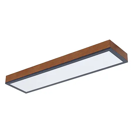 Lindby LED Deckenlampe in graphit, holz, Deckenleuchte