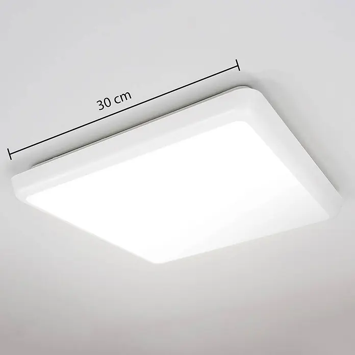 Arcchio LED Deckenlampe in weiß, Deckenleuchte -  - Weiße rechteckige LED-Deckenleuchte, 30 cm lang.