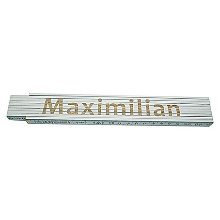 Zollstock (Aufdruck: Maximilian, 2 m)