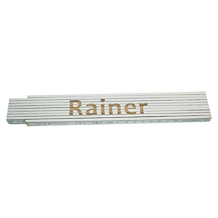 Zollstock (Aufdruck: Rainer, 2 m)