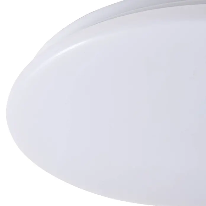 Lindby LED Deckenlampe in weiß, Deckenleuchte rund -  - Weißer, runder Decken- oder Wandlampendiffusor aus lichtdurchlässigem Material.