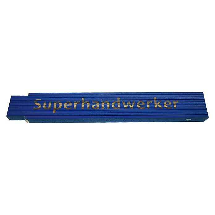 METERSTAB BLAU      SUPER HANDWERKER