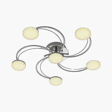 Lindby LED Deckenlampe in chrom, Deckenleuchte