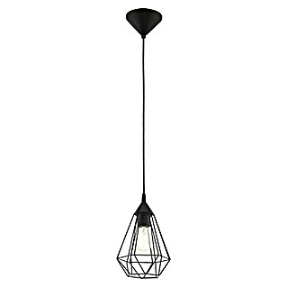 Eglo Tarbes Hanglamp, rond (Zwart, Hoogte: 110 cm, Diameter: 175 mm)