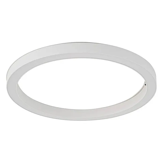 Lucande LED Deckenlampe in weiß, dimmbar Deckenleuchte rund -  - Weißes, ovales LED-Deckenlicht.