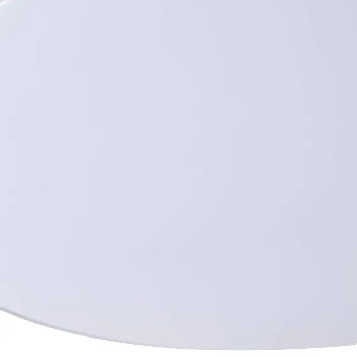Lindby LED Deckenlampe in chrom, weiß, Deckenleuchte rund -  - Glatte weiße Oberfläche mit abgerundeter Unterkante.