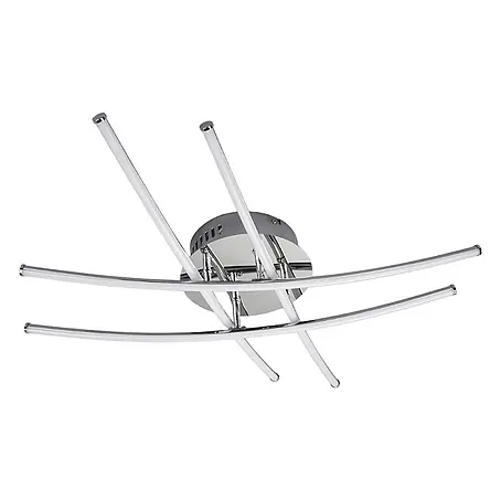 Lindby LED Deckenlampe in chrom, weiß, Deckenleuchte