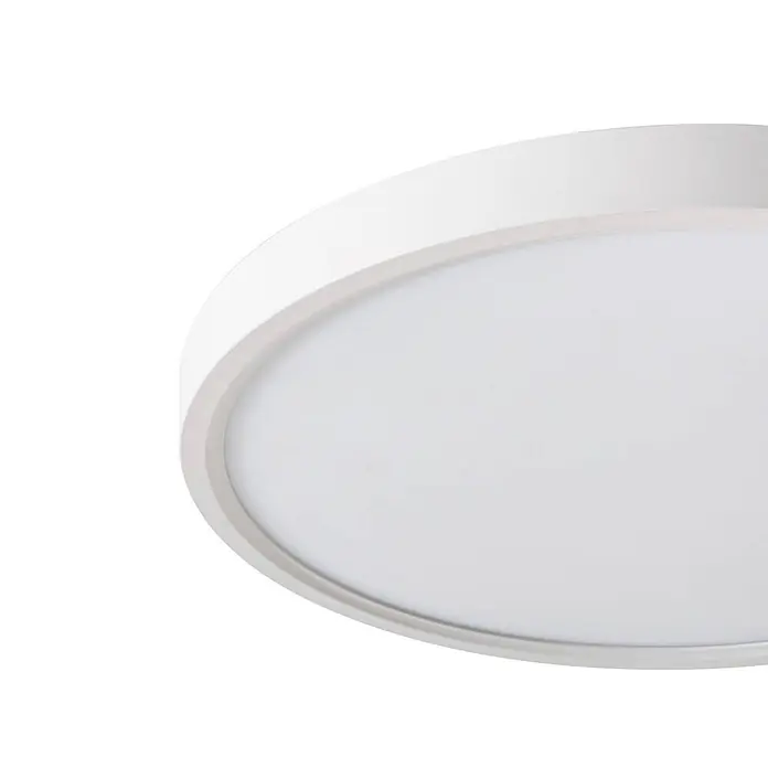 Lindby Deckenleuchte Deika - weiß / opal - Runde, weiße LED-Deckenleuchte mit diffuser Abdeckung.
