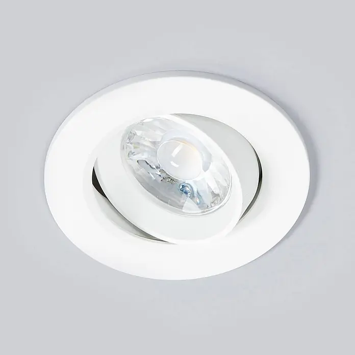 Arcchio LED Einbaustrahler in weiß, Spots Deckenleuchte -  - Weißer schwenkbarer Einbaustrahler.