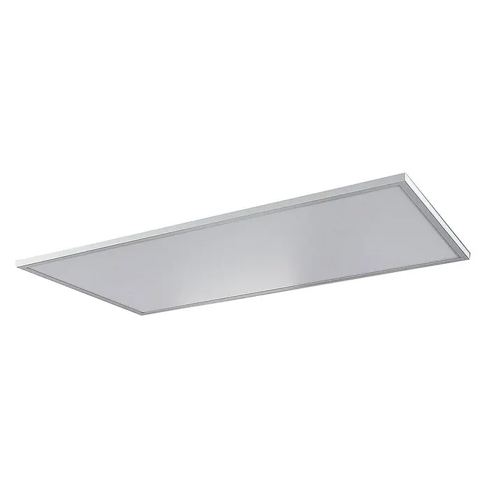 Arcchio LED-Panel Brenda - weiß / opal, weiß / opal - Rechteckige LED-Deckenleuchte mit silbernem Rahmen und matter weißer Diffusorscheibe.