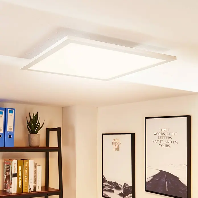 Arcchio LED-Panel Tinus - weiß / opal, weiß / opal - Weiße LED-Deckenleuchte als flaches Panel, bündig an der Decke montiert, spendet helles, gleichmäßiges Licht.