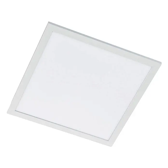 Arcchio LED-Panel Tinus - weiß / opal, weiß / opal - Quadratische LED-Panel-Leuchte mit weißem Diffusor und silbernem Rahmen zur gleichmäßigen Beleuchtung.