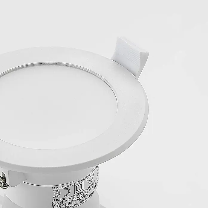 PRIOS LED Einbaustrahler in weiß, Spots Deckenleuchte -  - Weißer, runder LED-Einbaustrahler mit Diffusor.