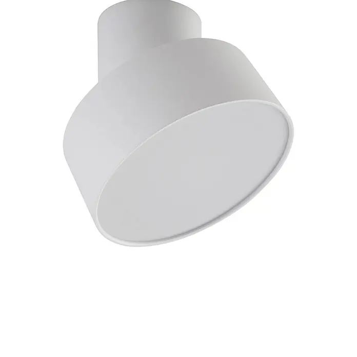 Lindby LED Deckenlampe in weiß, Deckenstrahler -  - Weiße moderne zylindrische Leuchte, an der Basis etwas breiter.