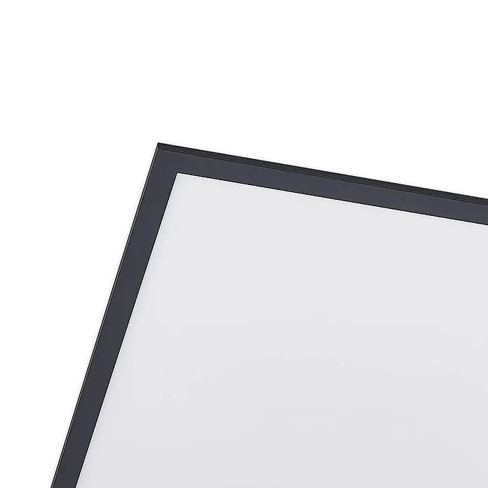 Lindby LED-Panel Nelios - schwarz, Neutralweiß - Dunkelgrauer Rahmen mit gerippten Details und einer hellweißen Einlage.